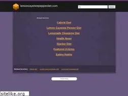 Sites similar to lemoncayennepepperdiet.com
