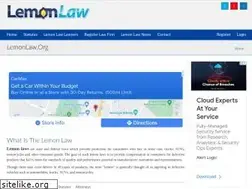 Sites similar to lemonlaw.org