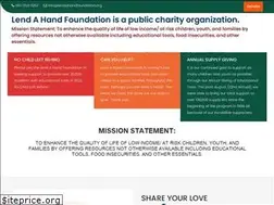 Sites similar to lendahandfoundation.org