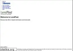Sites similar to lendpost.com
