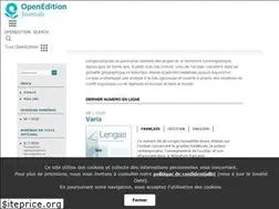 Sites similar to lengas.revues.org