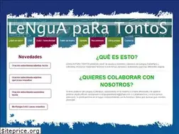 Sites similar to lenguaparatontos.es
