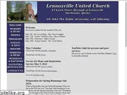 Sites similar to lennoxvilleunitedchurch.com