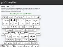 Sites similar to lennyfacecopypaste.com