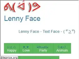 Sites similar to lennyfacetext.com