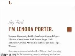 Sites similar to lenoraporter.com