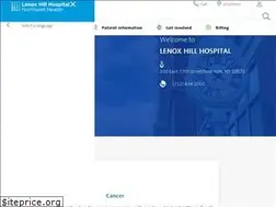 Sites similar to lenoxhillhospital.org