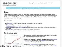 Sites similar to lenr-canr.org