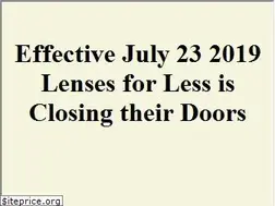 Sites similar to lensesforless.com