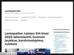 Sites similar to lentopallo.info