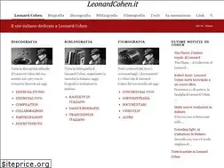 Sites similar to leonardcohen.it