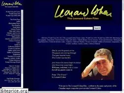 Sites similar to leonardcohenfiles.com