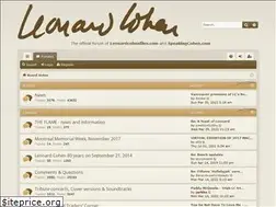 Sites similar to leonardcohenforum.com