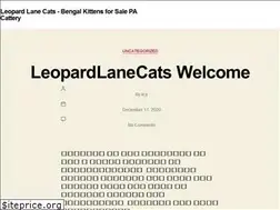 Sites similar to leopardlanecats.com