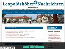 Sites similar to leopoldshoehernachrichten.de