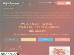 Sites similar to lepetitrestaurant.net