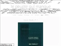 Sites similar to lepeuplequimanque.org