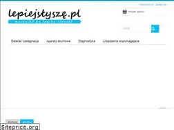 Sites similar to lepiejslysze.pl