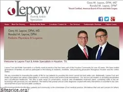 Sites similar to lepowfoot.com