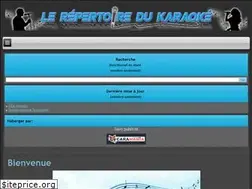 Sites similar to lerepertoiredukaraoke.ca