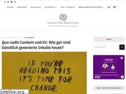 Sites similar to lernen-wie-maschinen.ai