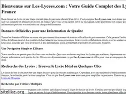 Sites similar to les-lycees.com