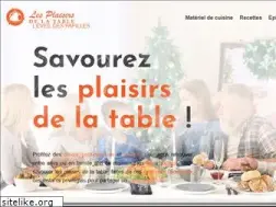 Sites similar to les-plaisirs-de-la-table.com