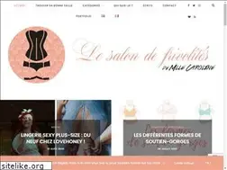 Sites similar to lesalondefrivolites.com