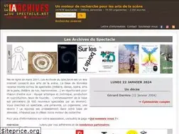 Sites similar to lesarchivesduspectacle.net