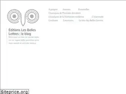 Sites similar to lesbelleslettresblog.com