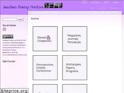 Sites similar to lesbianpoetryarchive.org