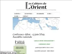 Sites similar to lescahiersdelorient.org