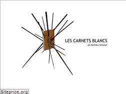 Sites similar to lescarnetsblancs.com