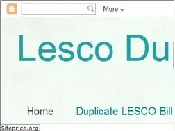 Sites similar to lesco-duplicate-bill.blogspot.com