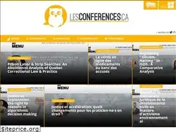 Sites similar to lesconferences.ca