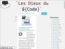 Sites similar to lesdieuxducode.com