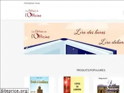 Sites similar to leseditionsdelofficine.com