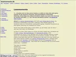Sites similar to lesemomente.de