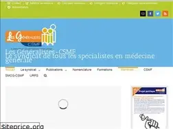 Sites similar to lesgeneralistes-csmf.fr