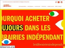 Sites similar to leslibrairiesindependantes.be