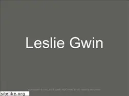Sites similar to lesliegwin.com