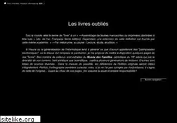 Sites similar to leslivresoublies.free.fr