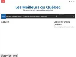Sites similar to lesmeilleursauquebec.ca