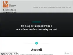 Sites similar to lesmondesnumeriques.wordpress.com