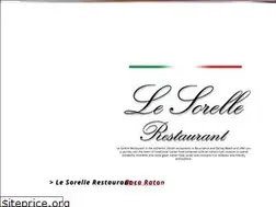 Sites similar to lesorellerestaurant.com