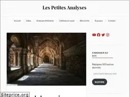 Sites similar to lespetitesanalyses.com