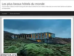 Sites similar to lesplusbeauxhotelsdumonde.com