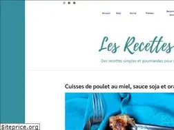 Sites similar to lesrecettesdekelou.com