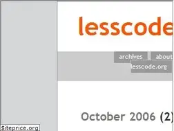 Sites similar to lesscode.org