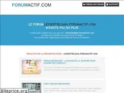 Sites similar to lessentielgaia.forumactif.com